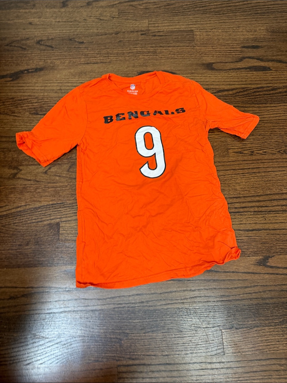 NFL Cincinnati Bengals #9 Orange Tee